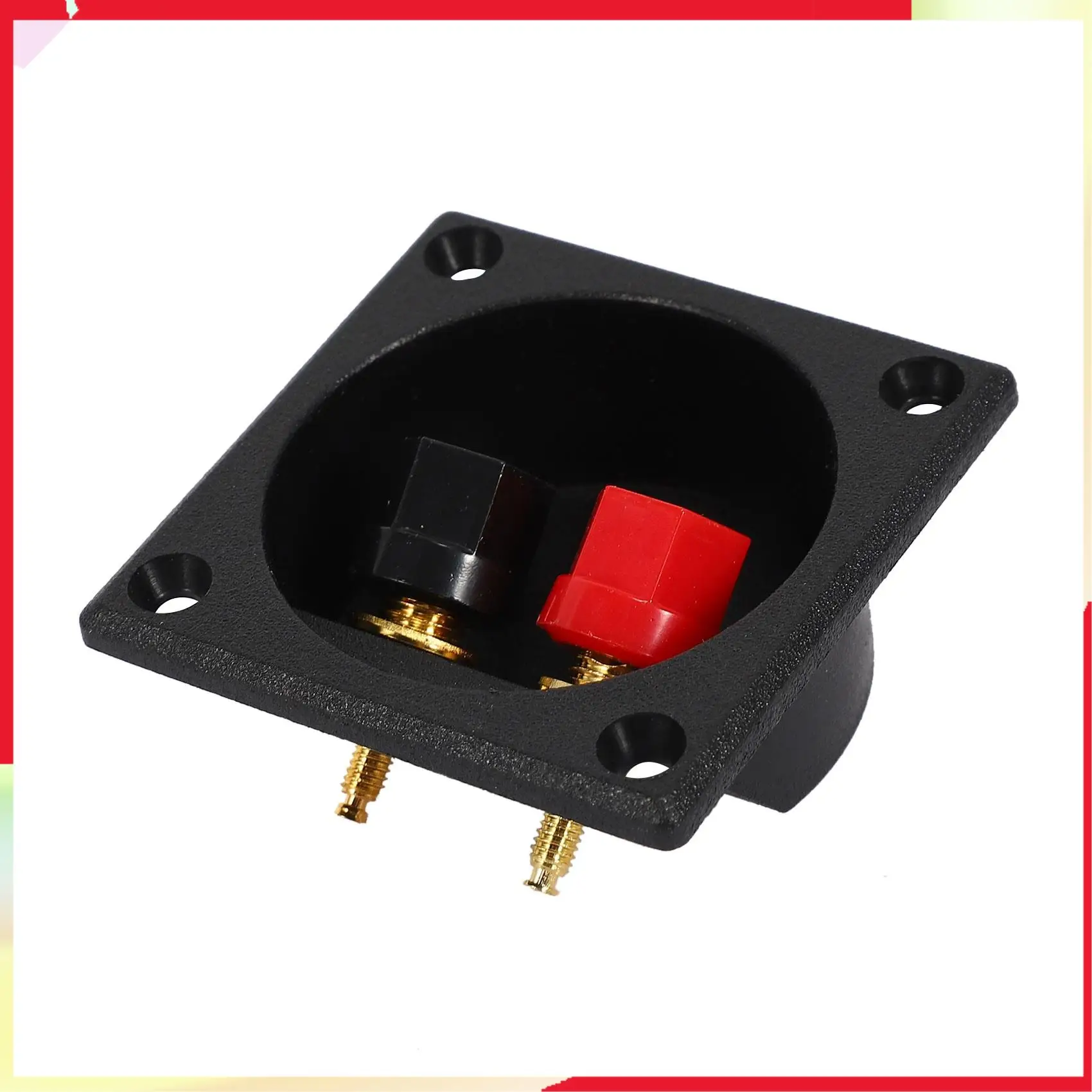 

B18B 3X New Square Board Binding Post Speaker Box Terminal Cup Wire Cable Box Connector