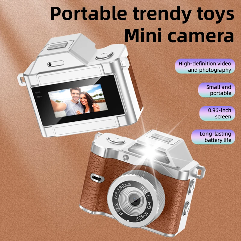 Magecam Retro Mini Camera 1080P Sports Portable Vintage Video Recorder with 0.96 Inch Screen Wearable for Indoor Outdoor Home
