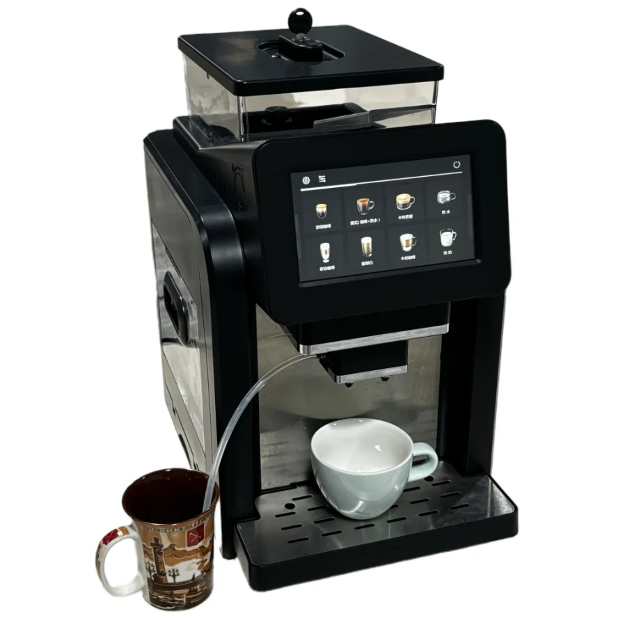 

Smart Automatic Stainless Steel Electric Espresso Coffee Maker Machine With Big Touch Screen Control