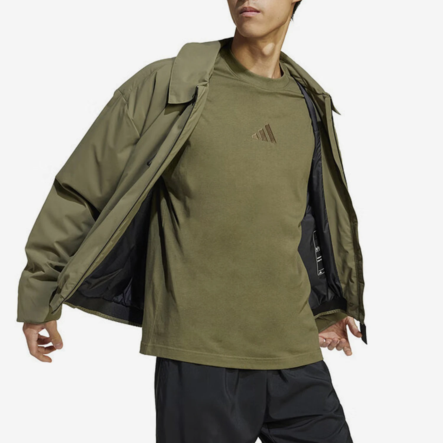 Adidas genuine sports men's collar casual warm retro cotton clothing JD1123