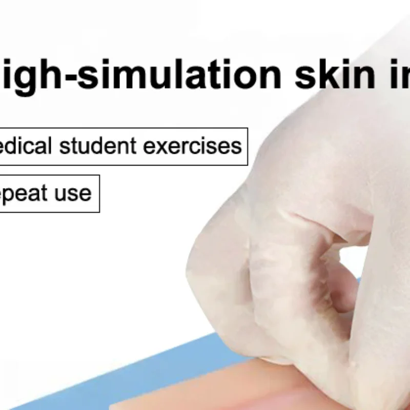 

Venipuncture Injection Practice Pad Simulation Human Skin Tear Resistant Portable For Students Nurses Suture Training Model