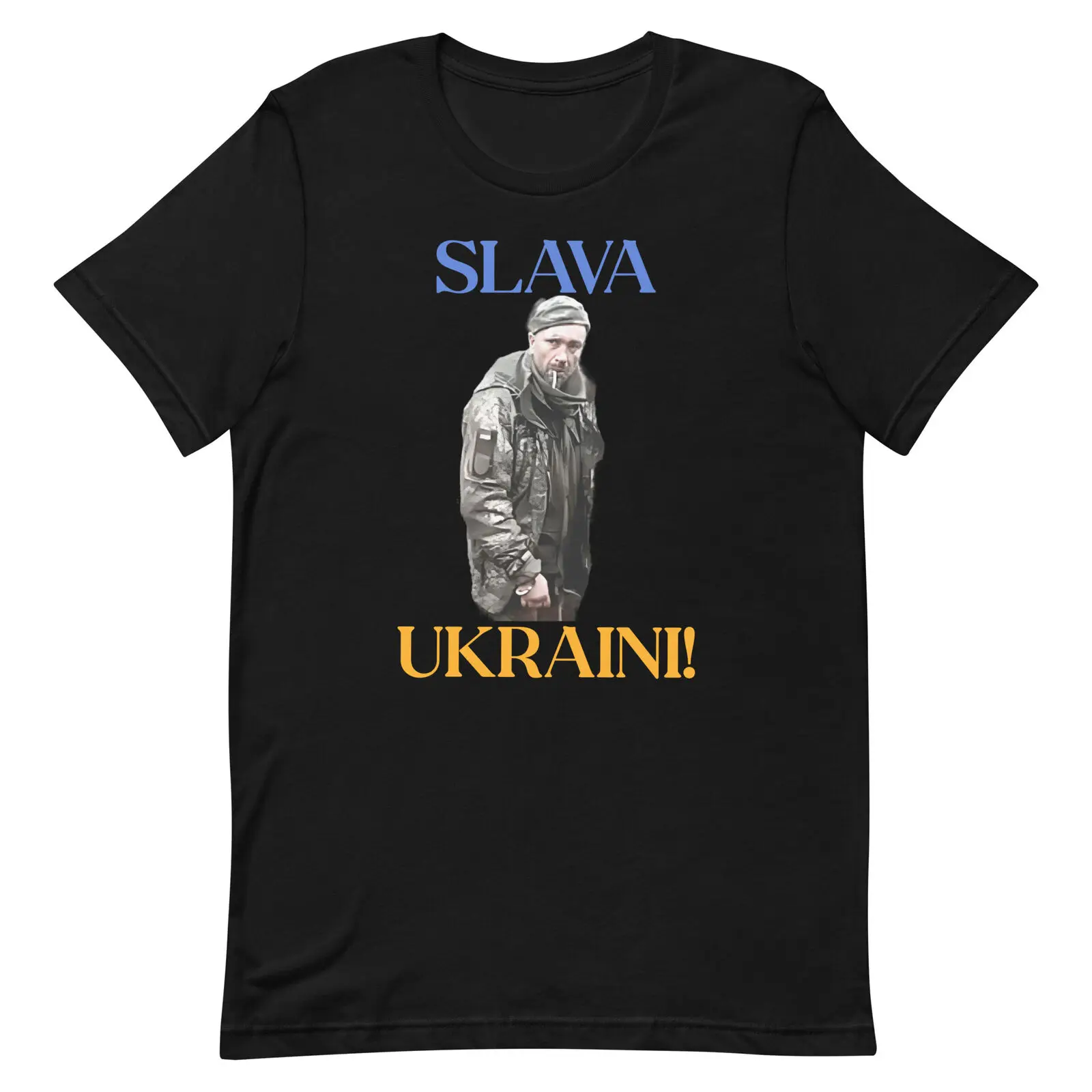 Slava Ukraini! (Glory To Ukraine!) Ukrainian Prisoner of War Printed T-Shirt Classic O-Neck Summer Short Sleeve Casual Men Shirt