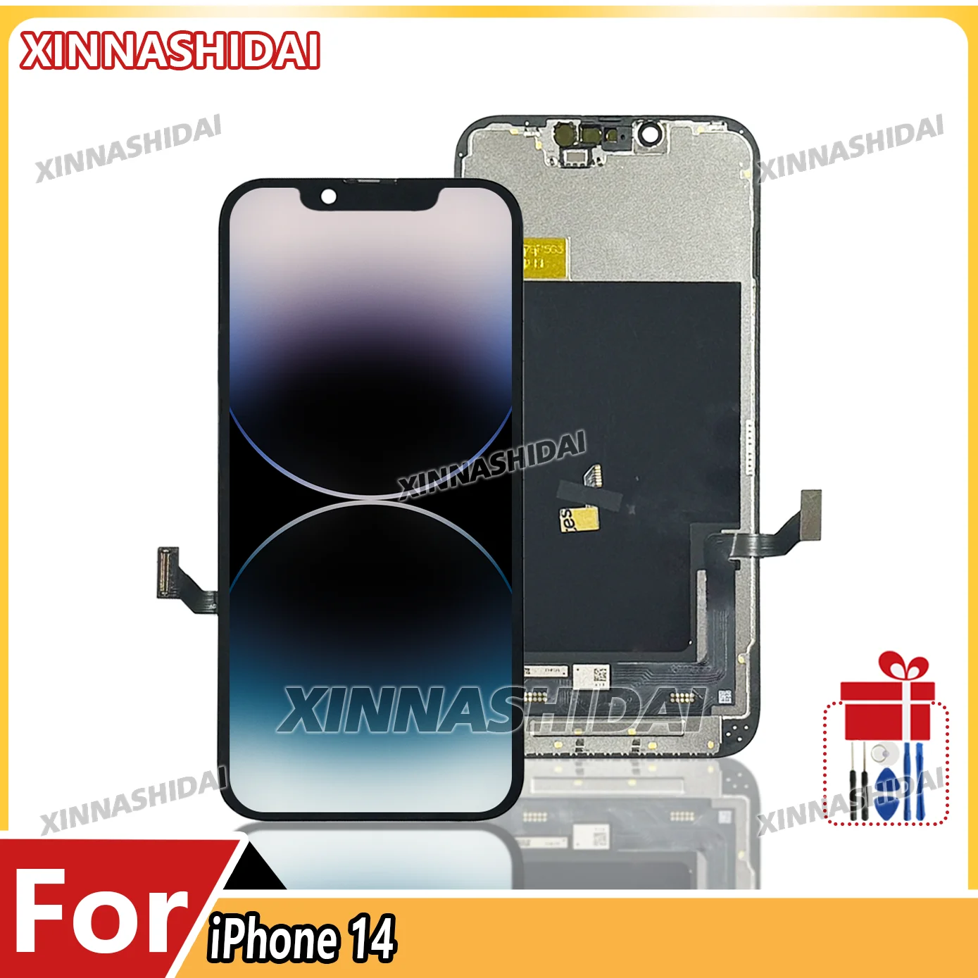 AAA+ Bildschirm Neu für iPhone 14 LCD mit 3D-Touchscreen-Digitizer-Baugruppe, Ersatz für iPhone 14 LCD-Display