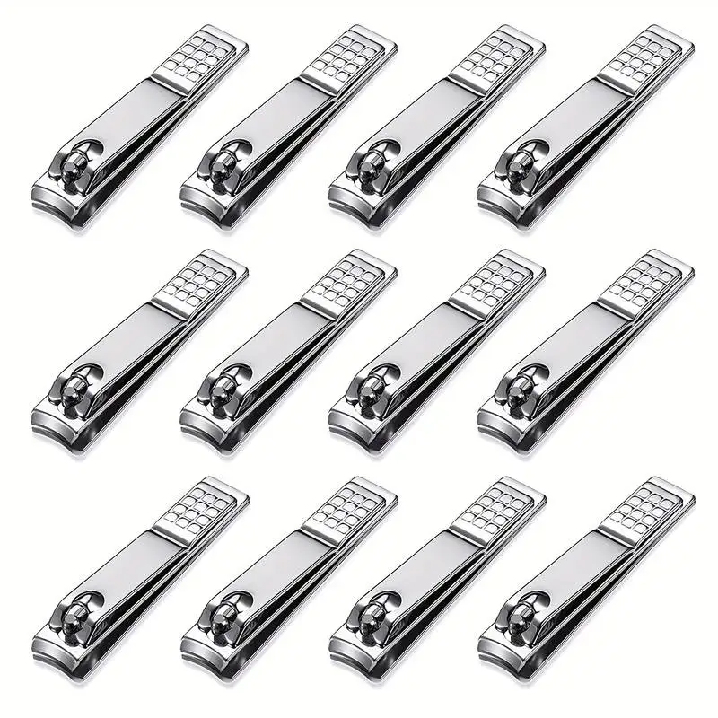 12-teiliges Nagelknipser-Set aus Edelstahl für Damen und Herren – Fingernagel- und Zehennagelschneider