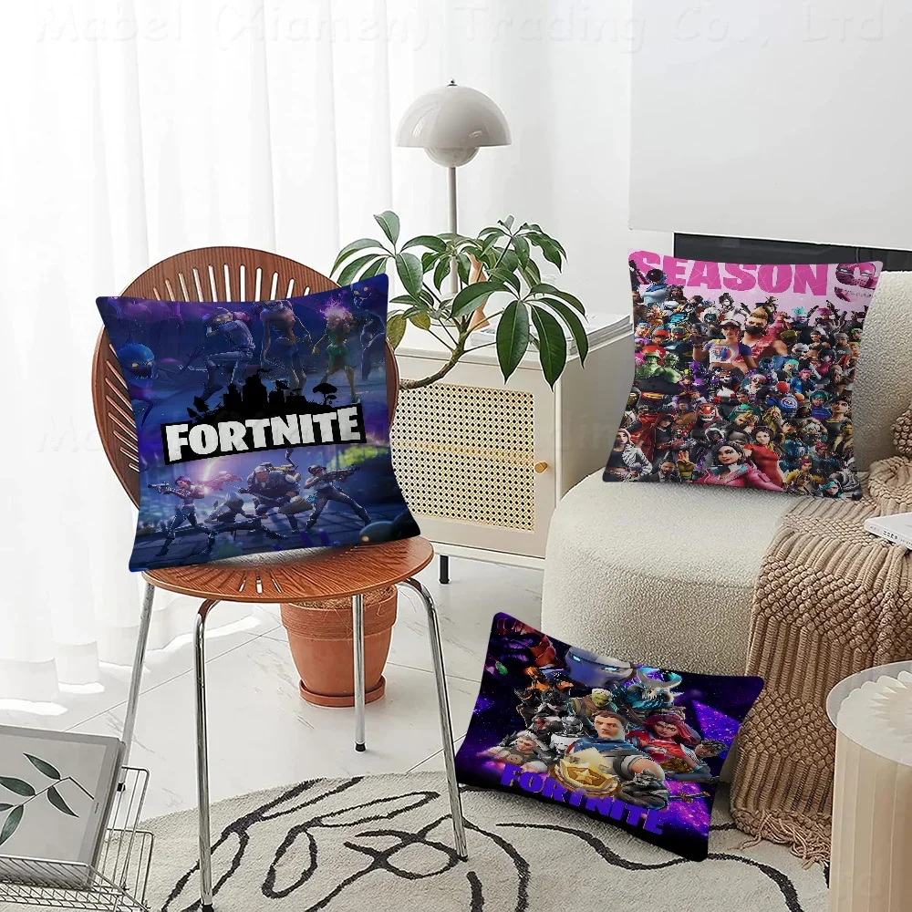 F-Fortnites Hot Game Cushion Cover Inches Farmhouse Decor Home Throw Pillow Covers for Couch Decorations