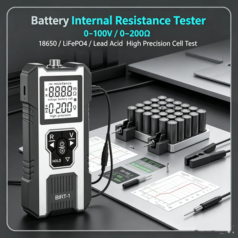 High Precision Battery Internal Resistance Tester Module 100v 200ω Diy Lithium Battery/rechargeable Battery 18650 Lithium Batter