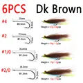 6pcs Dark Brown