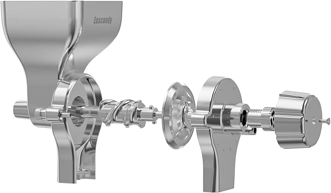 ملحق مطحنة الحبوب المعدنية بالكامل مناسب لخلاط حامل كيتشن إيد، مطحنة حبوب مطحنة دقيق قابلة للتعديل مكونة من 12 مستوىًا لخلاط كيتشن ايد، مناسبة #6