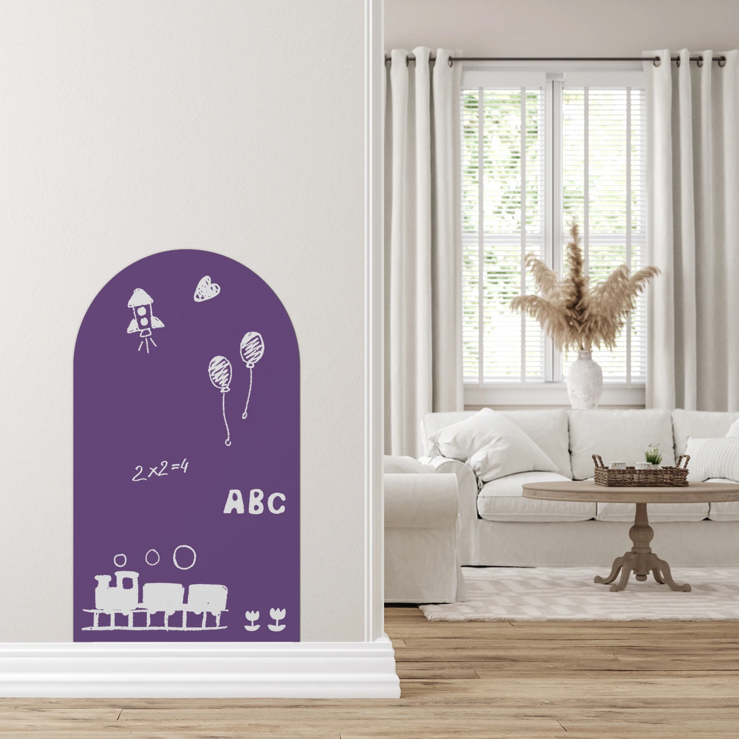 Whiteboard Wall Sticker Set - Self-Adhesive+Magnetic, Erasable, Residue Free, PVC Material, Perfect for Home Decoration