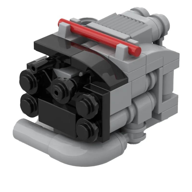 

79 PCS MOC Creative Gray Mini Engine Modular Building Blocks Model Children Educational DIY Toys Suit For Boys Christmas Gifts