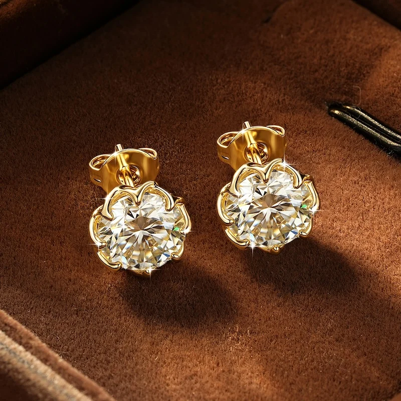 Thumbnail 3 - #82 Latest Moissanite Stud Earrings Offers