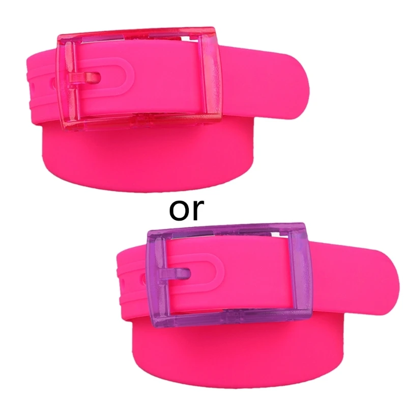 

M2EA Women Men Matte Waist Strap Retro Buckle Candy Color Silicone Belt All-match Coat Ladies Wide Harajuku Formal Waistband