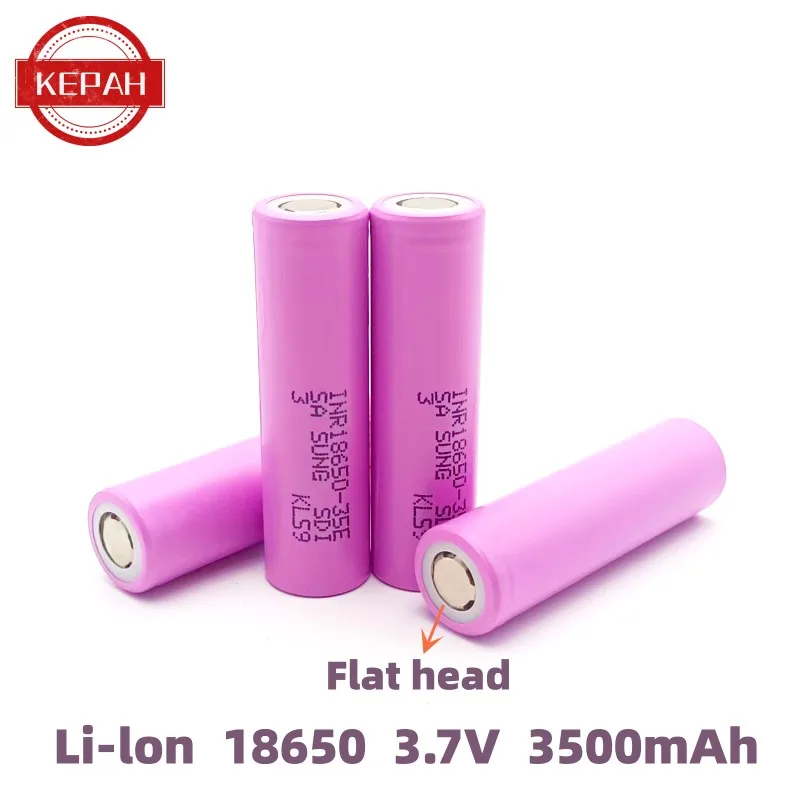 High power electric tool genuine rechargeable battery, INR18650 35E18650 battery, Li-ion 3.7V, 3500mah, 25A discharge