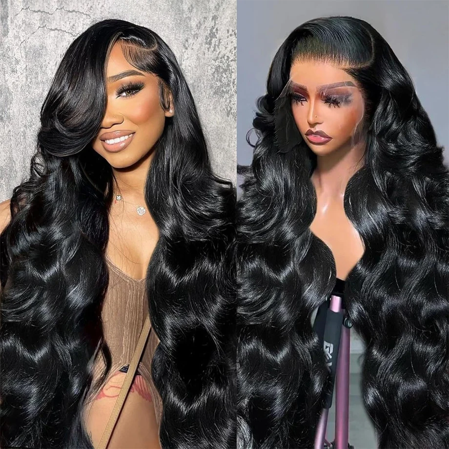 30 36 Inch Body Wave Human Hair Wigs 13x4 13x6 Transparent Lace Frontal Wig For Black Women 4x4 Lace Closure Wigs