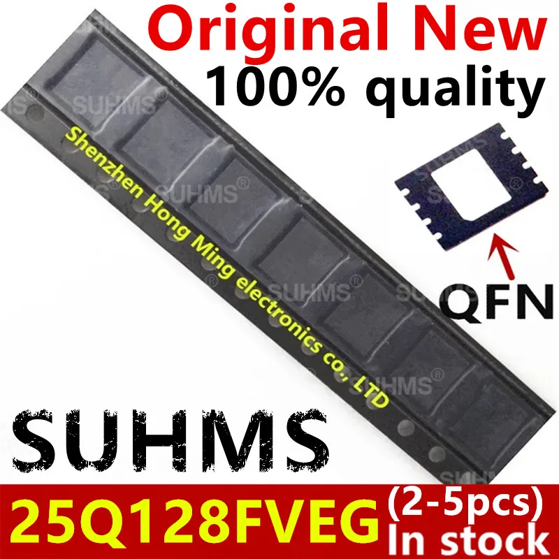 (2-5 Stück) 100% neu W25Q128FVEIG W25Q128FVEG 25Q128FVEG QFN-8
