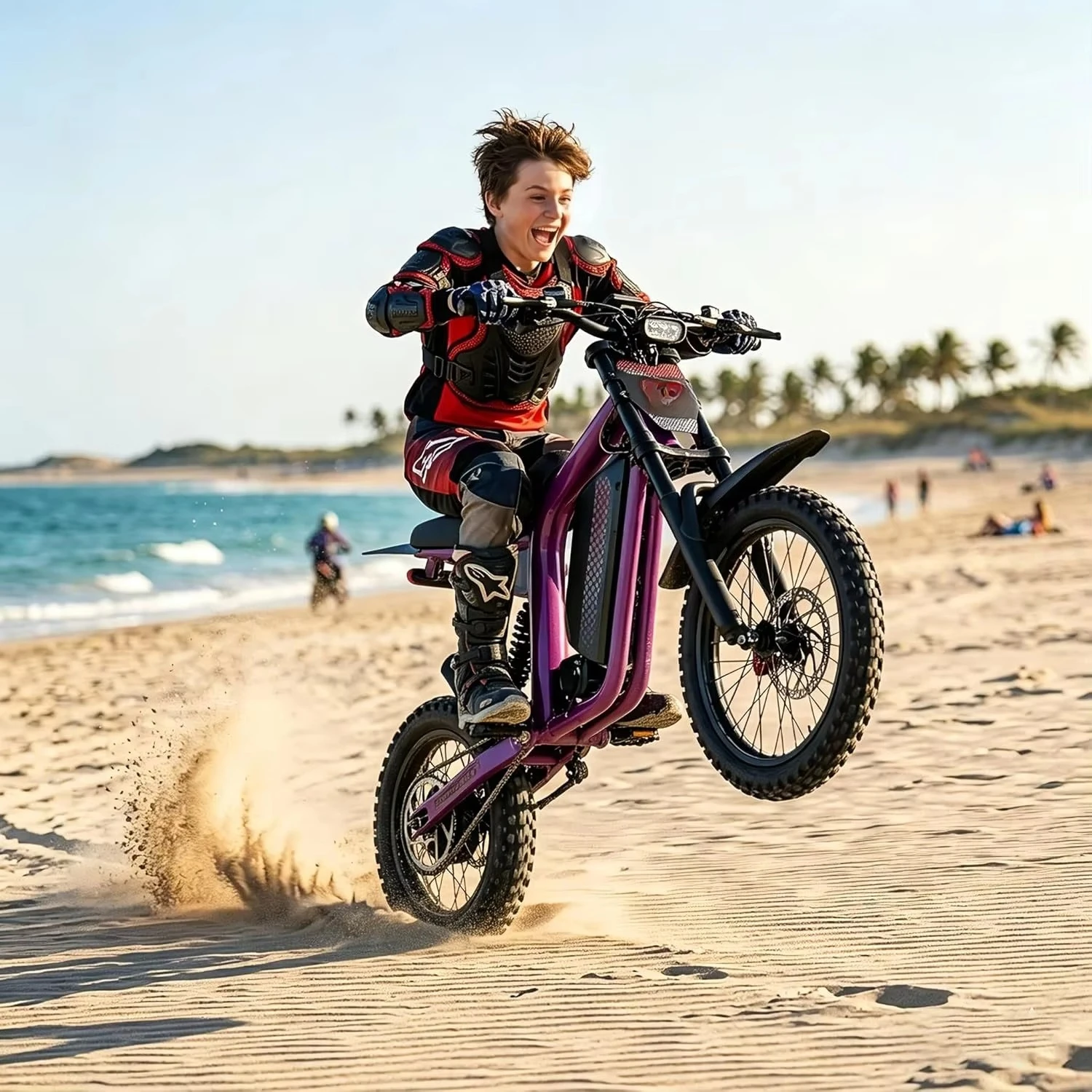 QQA Powerful, multi-functional electric off-road motorcycle, suitable for mountain riding, with stable handling and strong power