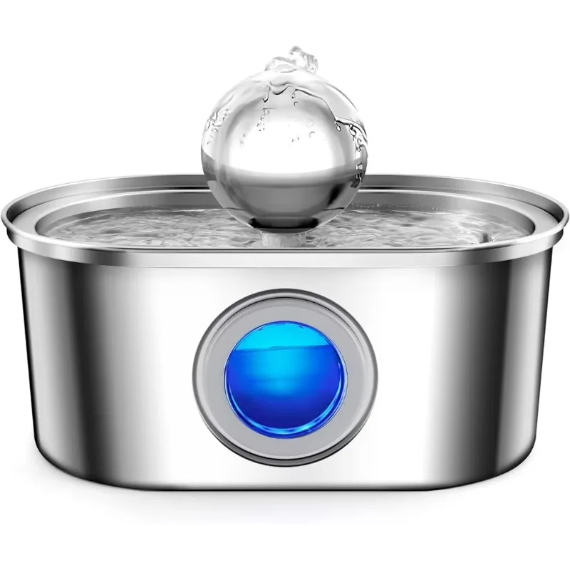 

Экологичный автоматический фонтан для воды для домашних животных из нержавеющей стали с зарядкой, миска для собак - диспенсер для воды для кошек, новые товары для кошек