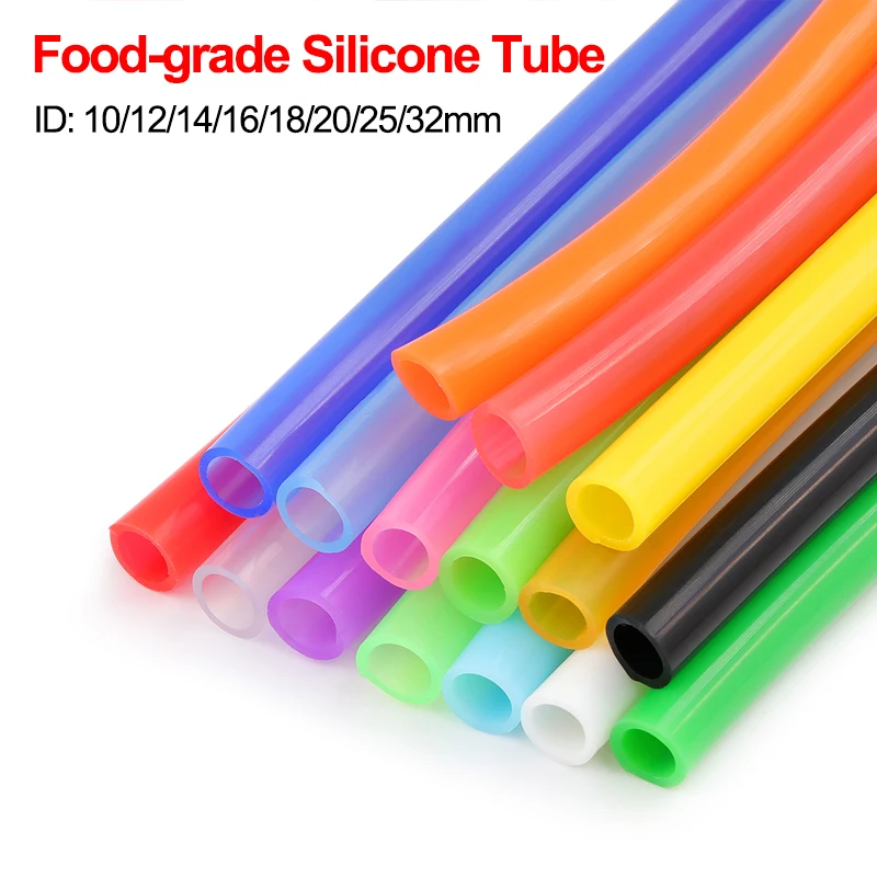1/3m Food Grade Silicone Tube Diameter 12 14 16 18 20 32mm Fish Tank Pond Pump Hoses Flexible Rubber Garden Water Hose