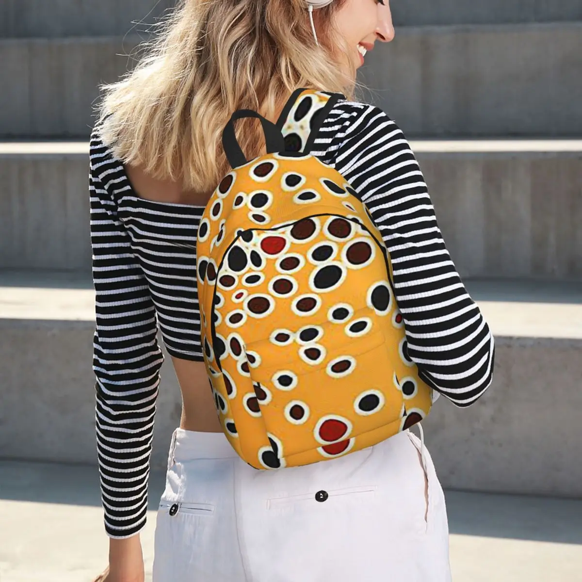 Brown Trout Skin Student Backpack School Bag Hiking Travel Daypack for Men Women Bookbag Shoulder Bags