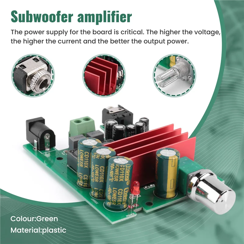 -BOFF TPA3116D2 서브우퍼 디지털 파워 앰프 보드 TPA3116 앰프 100W 오디오 모듈 NE5532
