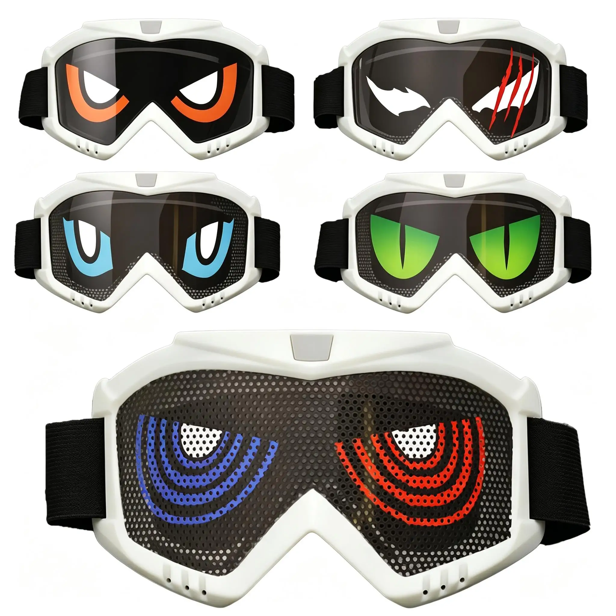 Multi-use Sports Decorative Eyewear, Unique Design Glasses for Motorbike, MX Motocross, MTB Riding and Daily Matching