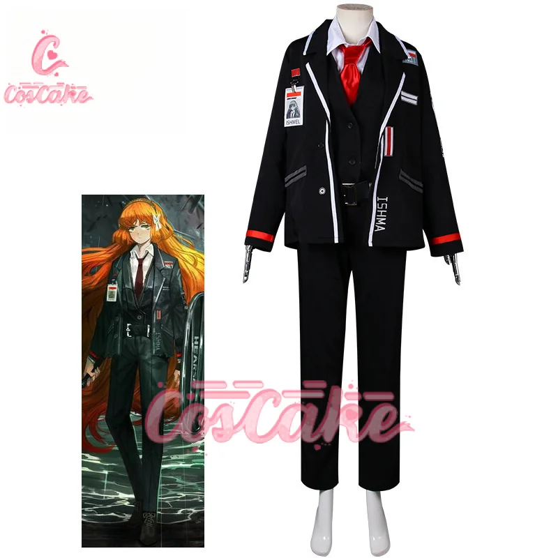 

Anime Game Limbus Company Ishmael Cosplay Costume Jacket Coat Pants Set Women Men Halloween Carnival Party Roleplay Clothes