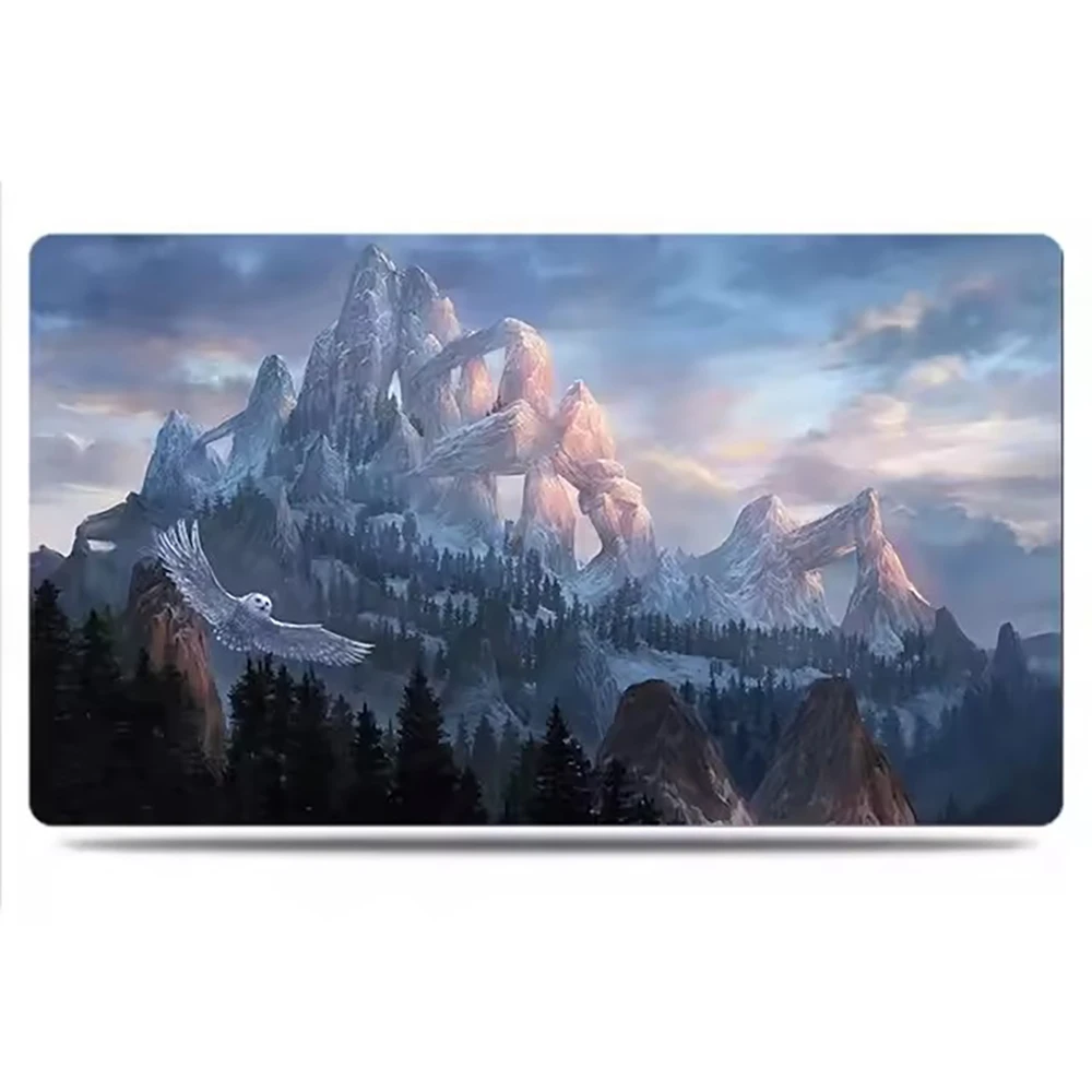 12 different game card mats for (MTG) Playmat HD Snow-Covered Mountai/ Spirit Dragon/ High-end customizable 600mm*350mm*2mm