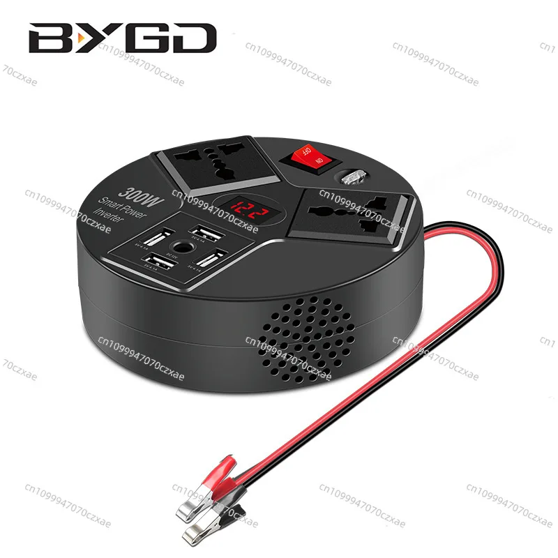 300W Multi-function Car Inverter, 12V Power Inverter 220v with Digital Display USB