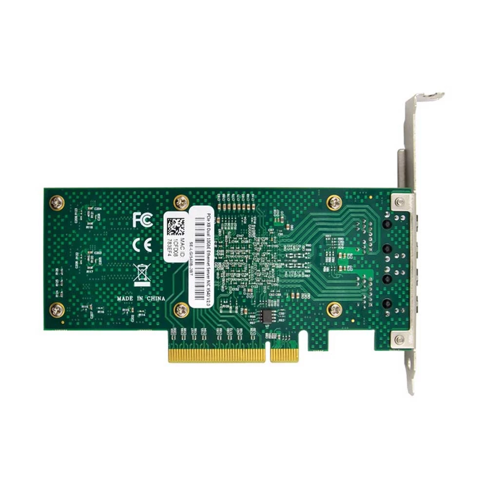 

【Hot Cake】X540-T2 10G Server Network Card X540 PCIE X8 Dual-Port Network Card RJ45 10G Aggregation Network Server Network Card
