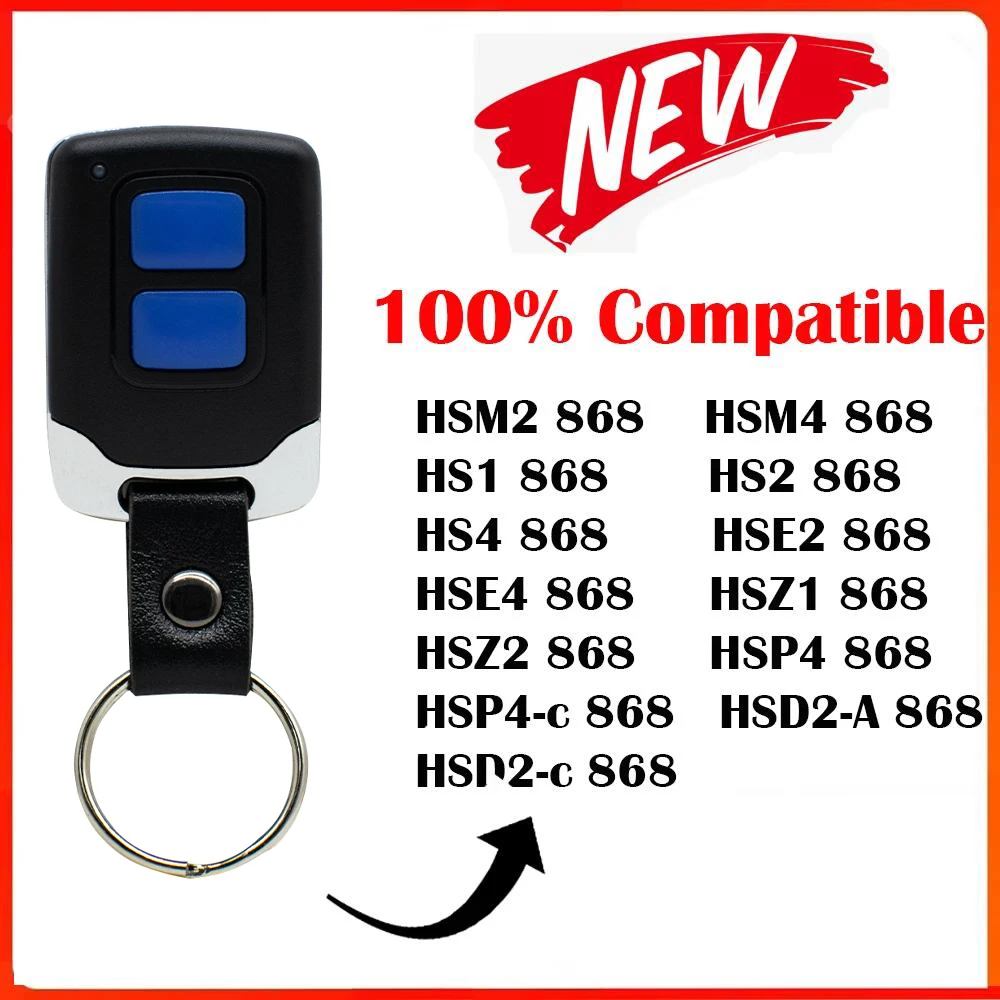 HORMANN Remote Control For HORMANN HSE2 HSE4 HSM2 HSM4 HS2 HS4 868MHz Blue Button Garage Gate Duplicator Hand Transmitter