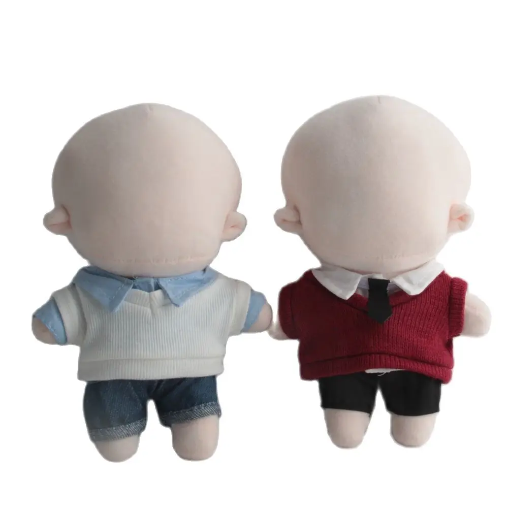 20cm Doll Clothing Outfit Plush Doll's Clothes Shirt Vest Pants Shorts Shoes Tie Stuffed Toys Dolls Multicolor Decor Accessories