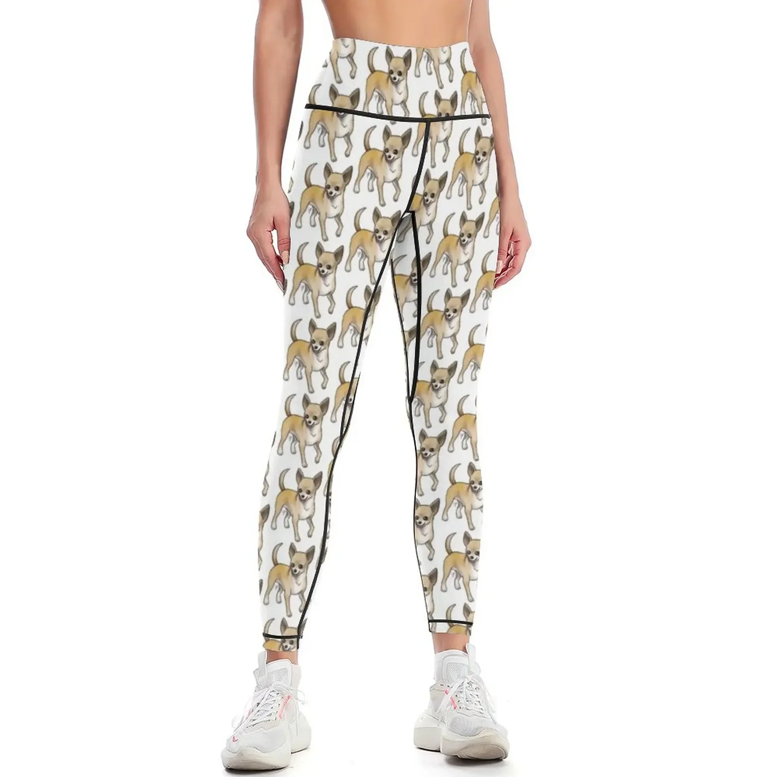 

Chihuahua - Fawn Leggings gym pants Sports pants woman Womens Leggings