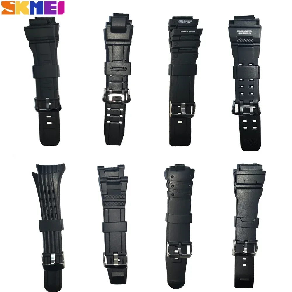 SKMEI Watch Band 1025 1278 1251 1068 0931 1416 PU/Rubber Watches Strap For Skmei Different Model WatchBands For Men/Women reloj