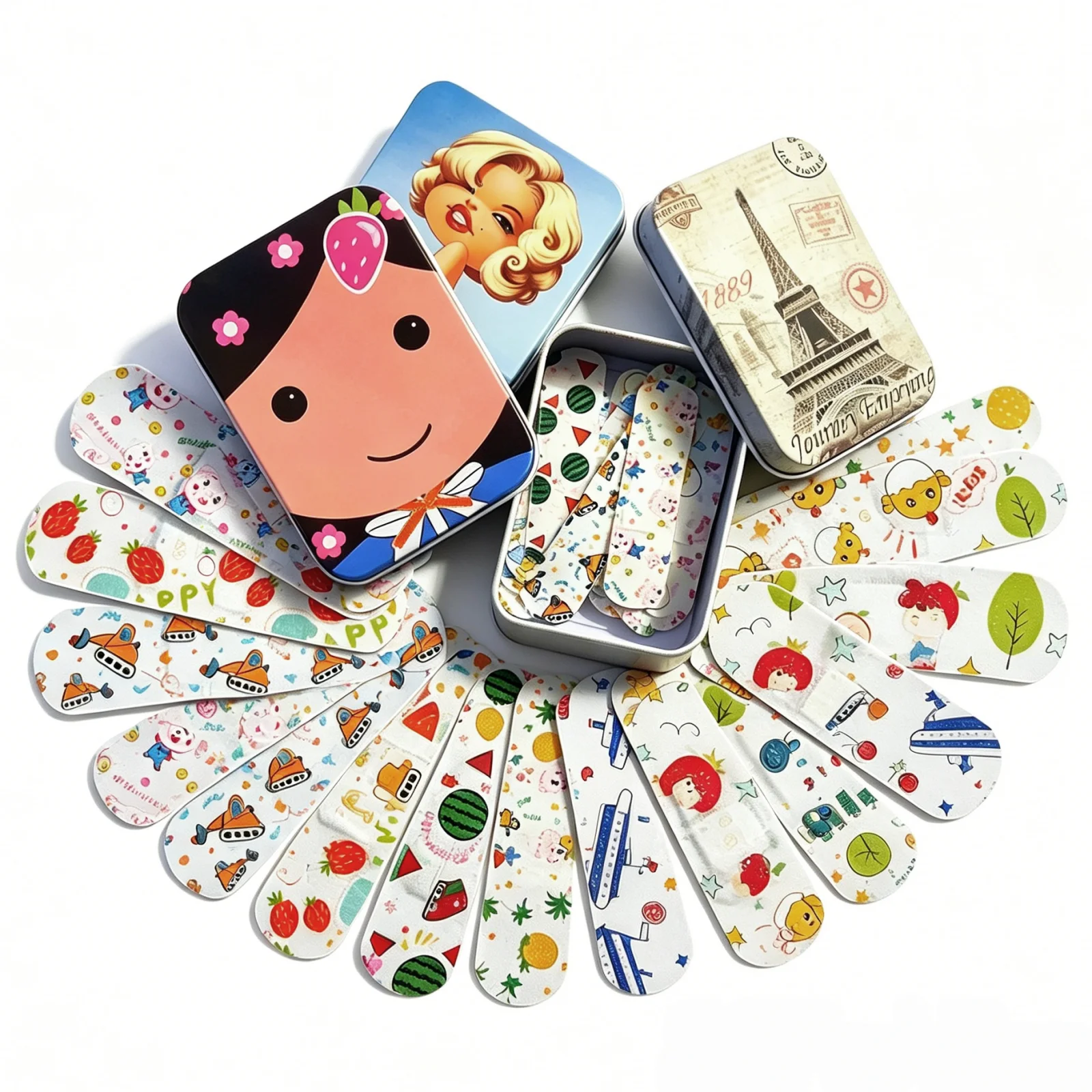 

20Pcs Waterproof Breathable Cartoon Bandages for Kids Sterile Adhesive First Aid Emergency Wound Healing Plaster Patch Stickers
