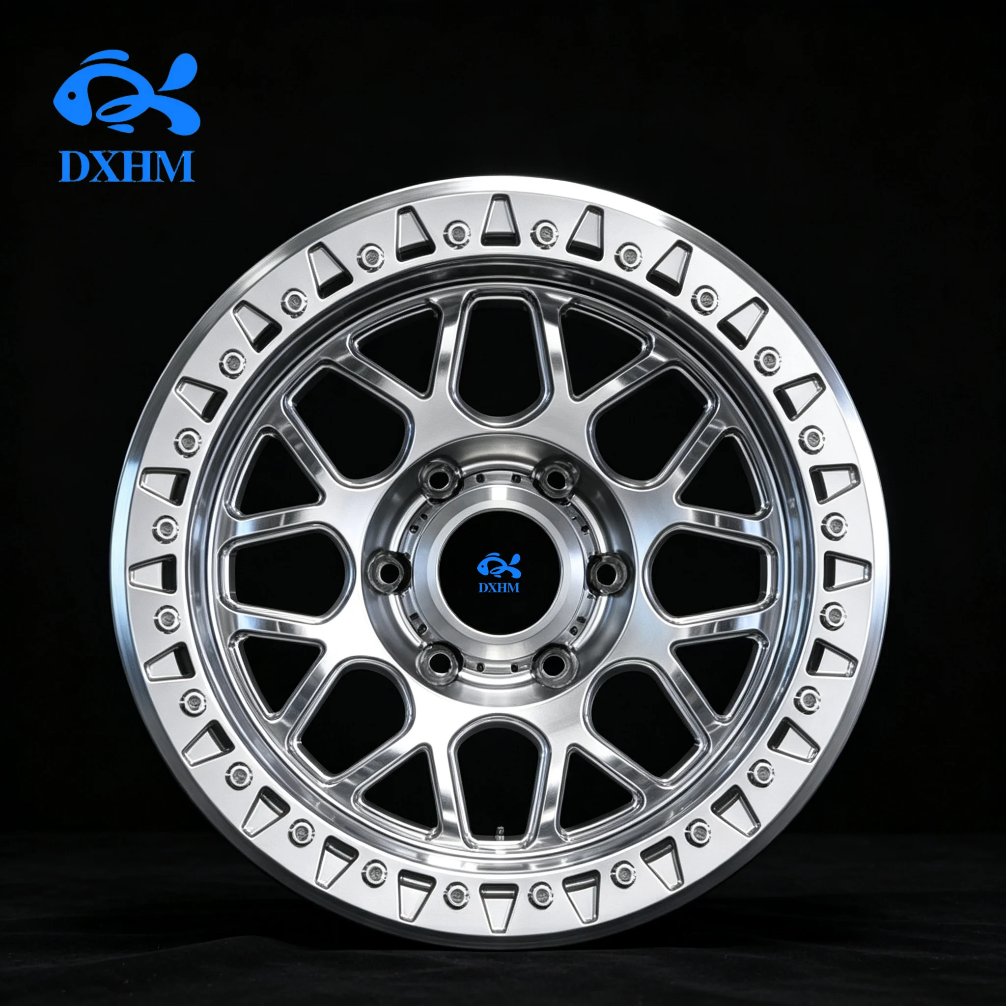 Deep Dish Beadlock Offroad Silver Polishing Rims15-20 Inch 6x139.7 6x132 6x114.3 Custom Alloy Forged Wheels for Jeep Wrangler