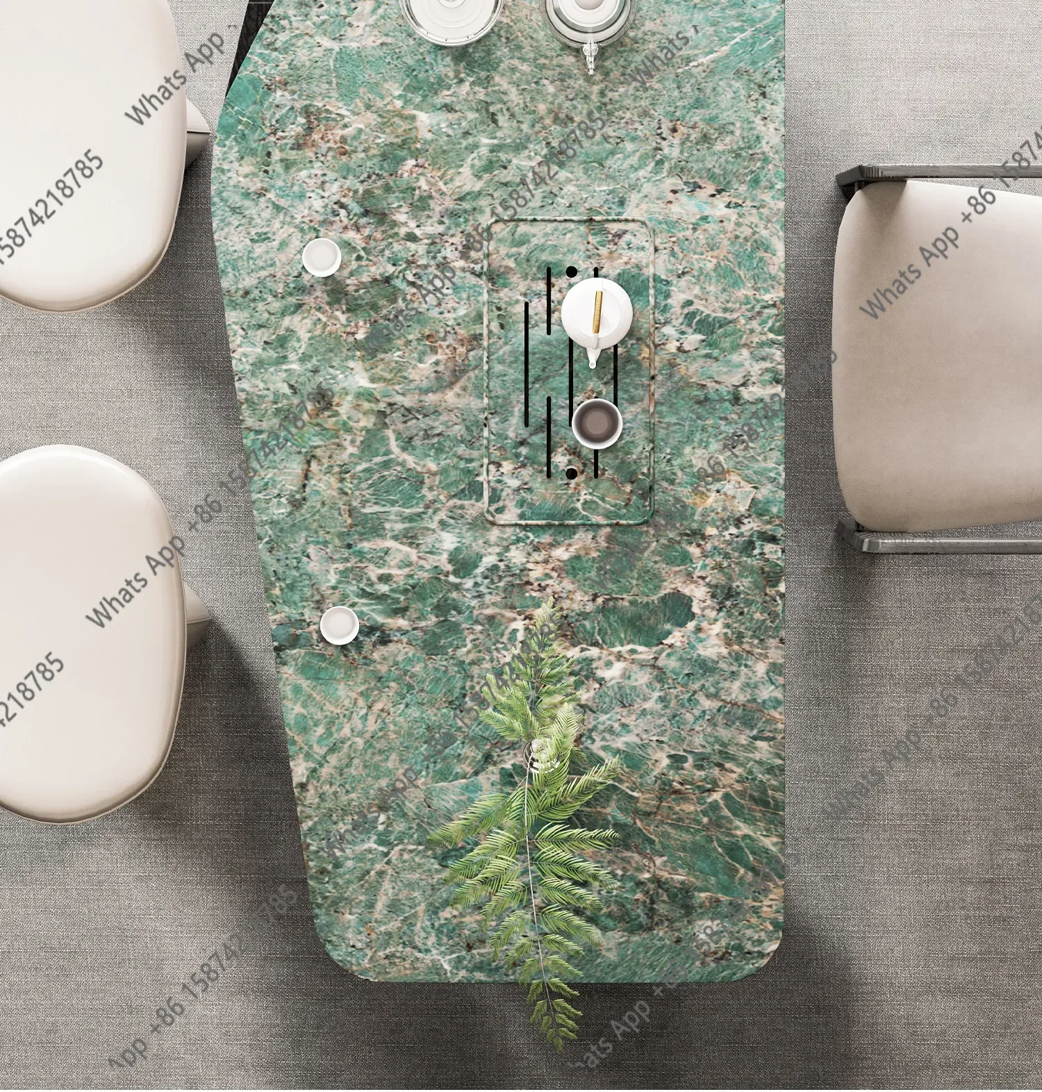 Balcony Small Tea Table, Light Luxury, Modern High-end Slate, Small Tea Table, Tea Table And Chair Combination, New High-end X