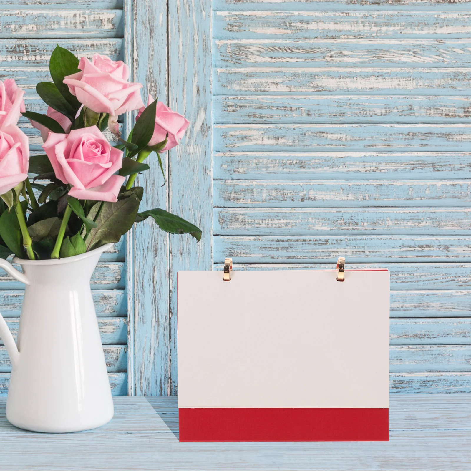 Blank Desk Calendar Paper Heat Transfer Printing DIY Standing Memo Photo Display Desktop Office Home Blank Calendar