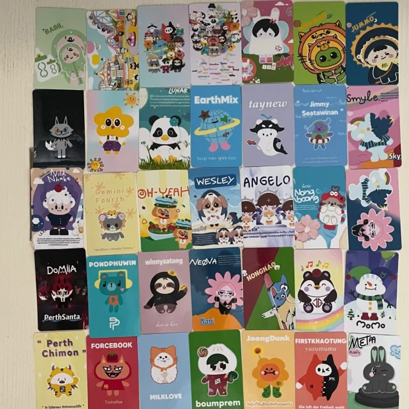 35PC/SET GMMTV Mascot Small Card Pondphuwin Firstkhaotung