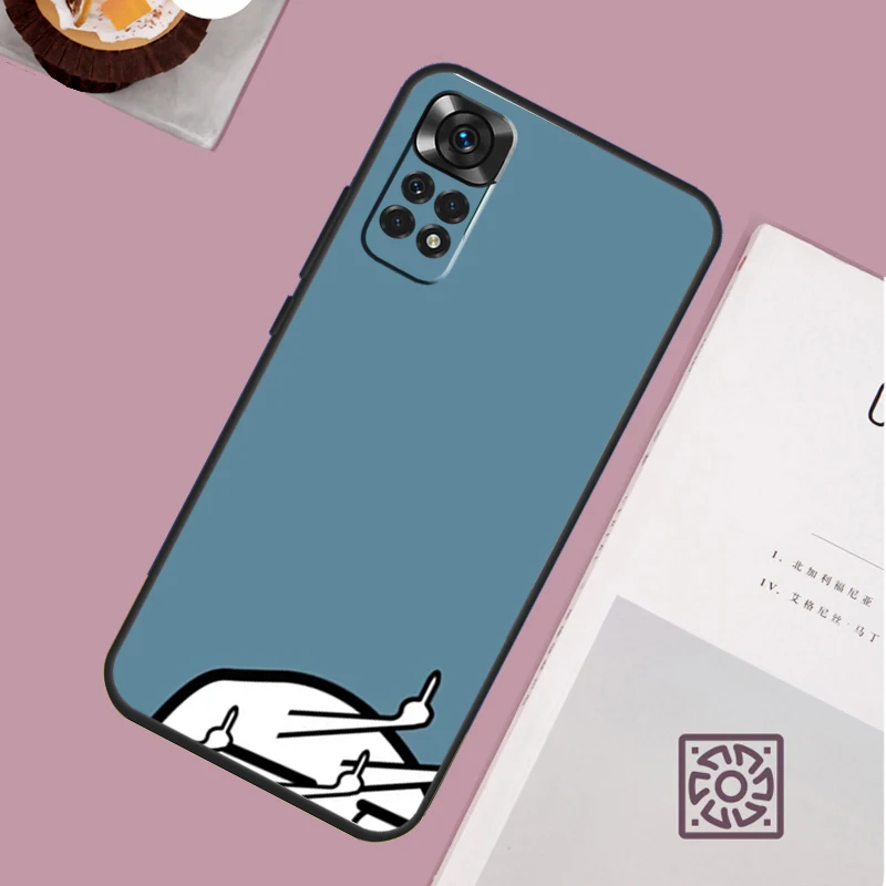 Funny Man Middle Finger Case For Redmi Note 12 10 9 8 11 13 Pro 9S 10S 11S 12S Phone Cover For Redmi 12C 9C 10C 13C