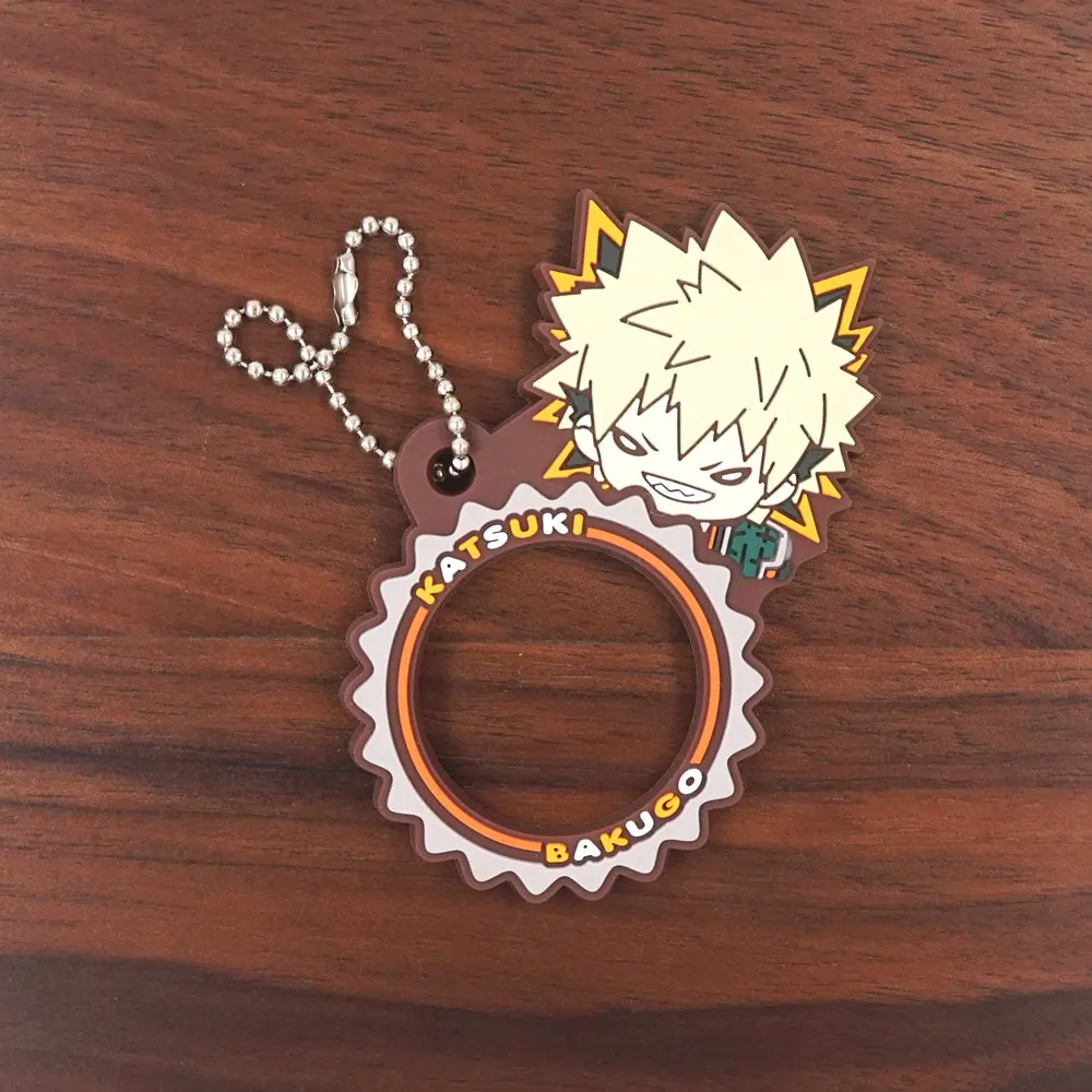 My Hero Academia Anime MHA Boku no Hero Academia Midoriya Deku Denki OCHACO Bakugou Katsuki Rubber Keychain