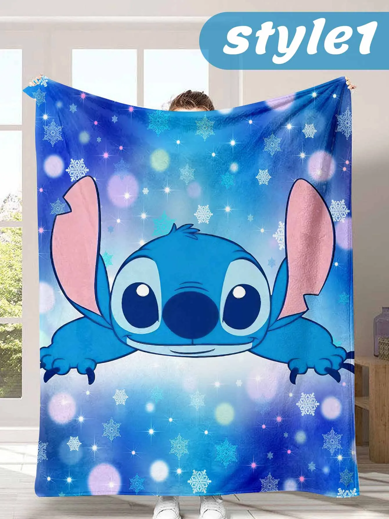 Manta de punto de Disney, niña, manta con patrón de Disney, regalo para hija, mamá 4, inicial suave y cálida para niños, adultos