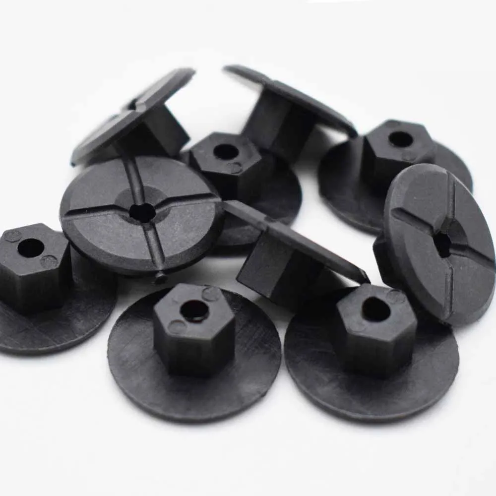 

10/20 pcs 4mm Plastic Fastener Nut Fender Mud Flap Splash Guard Wheel Arch Bumper Panel Retainer Clip Rivet for Mercedes Benz