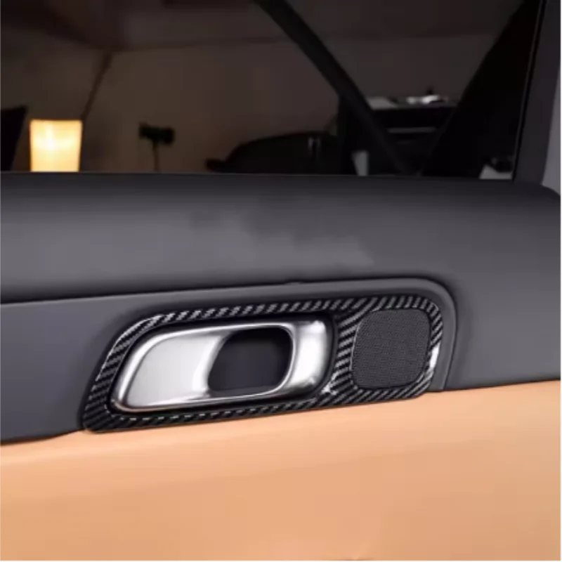 

Carbon fiber/mahogany trim accessories for the leading Ideal One 2020- 2023 car interior handle