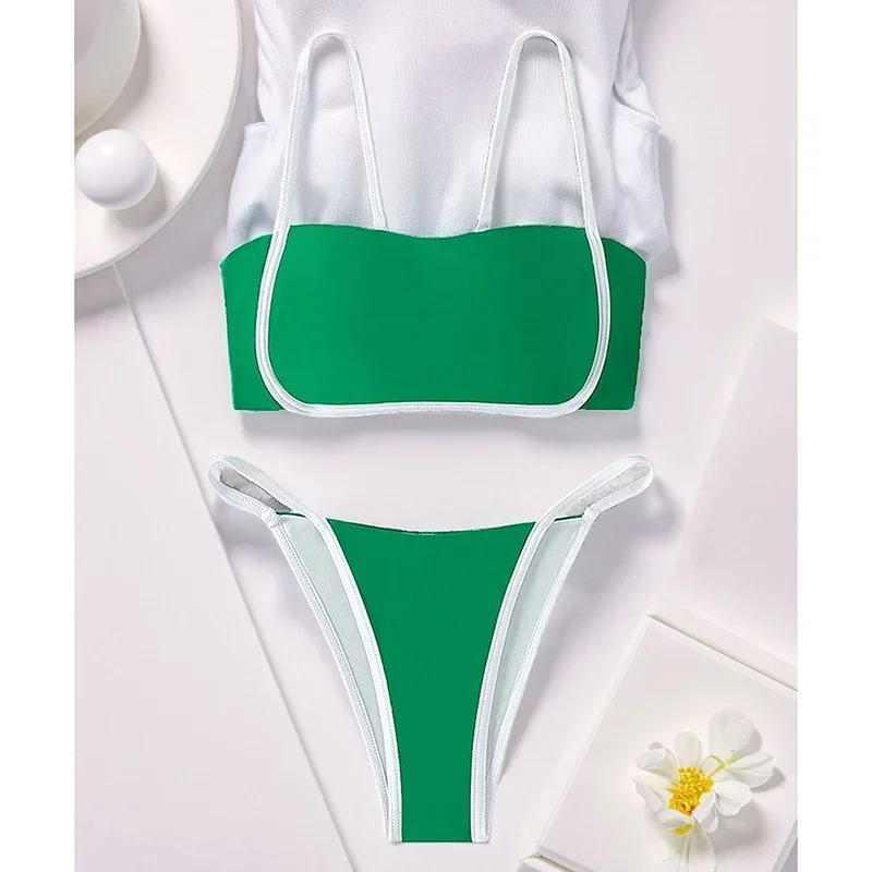 Costume da bagno sexy donna push up bikini casual sottile reggicalze perizoma bikini a vita alta 2025 nuovo costume da bagno Spice Girl di alta qualità alla moda