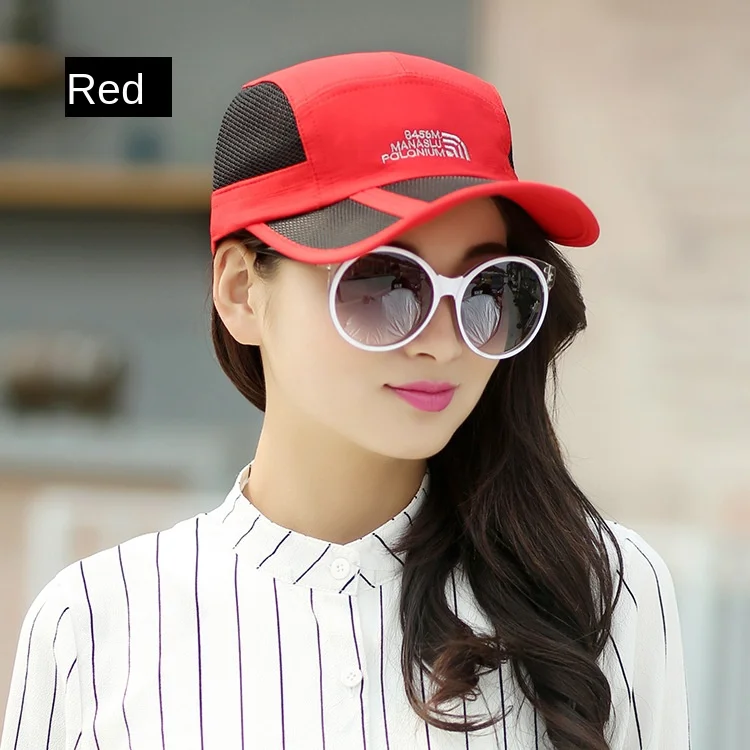 Casquette de Baseball pliante en maille unisexe, séchage rapide, pare-soleil de randonnée en plein air, casquette respirante à rabat, chapeaux d'été