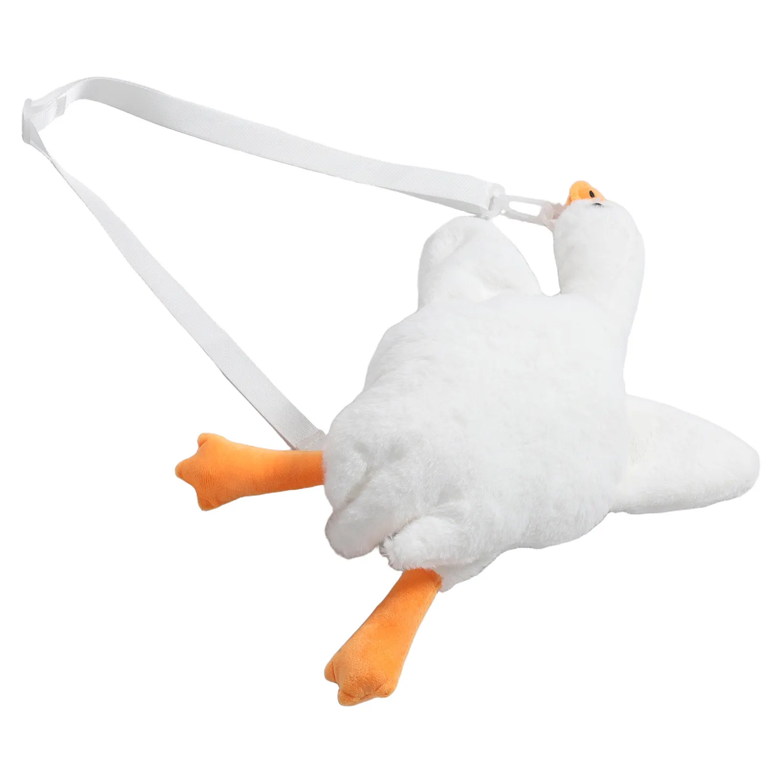 

Милая сумка через плечо с дизайном белой гусишки, из мягкого материала, для женщин и девушек, на каждый день, подарок на день рождения, в стиле кавай, модная.