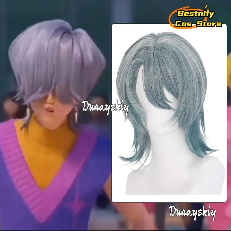 

КосплейKPOP Saja Boys Jinu Косплей Короткий прямой парик Костюм ручной работы Синтетический парик для ролевых игр Аниме Хэллоуин Украсить парик