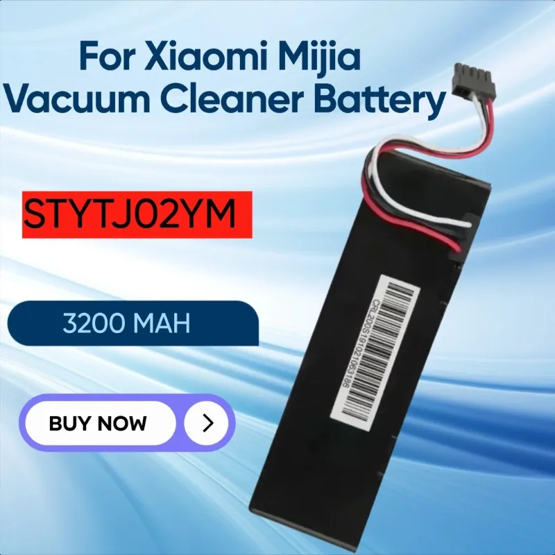 

3200mAh 14.4V STYTJ02YM for Xiaomi Mijia LDS Vacuum Cleaner Mi Robot Vacuum-Mop 2S18650 Rechargeable Battery