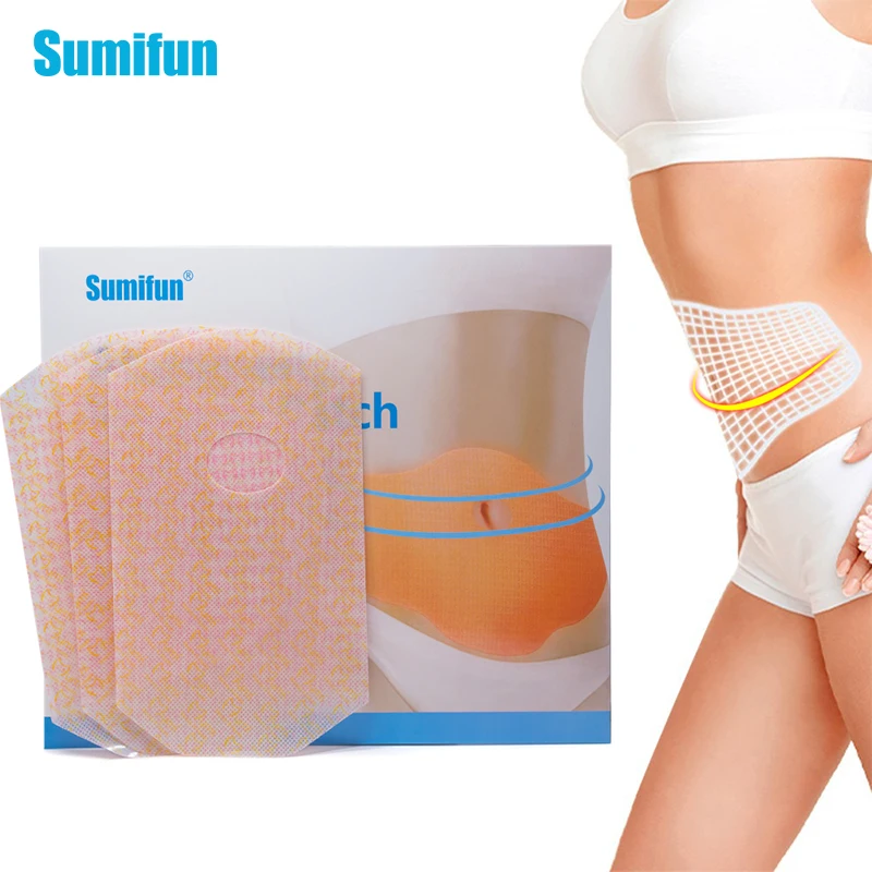 

20Pcs/Box Sumifun Slimming Patches 100% Natural Ingredients New Belly Abdomen Weight Loss Fat burning Slim Plaster Health Care