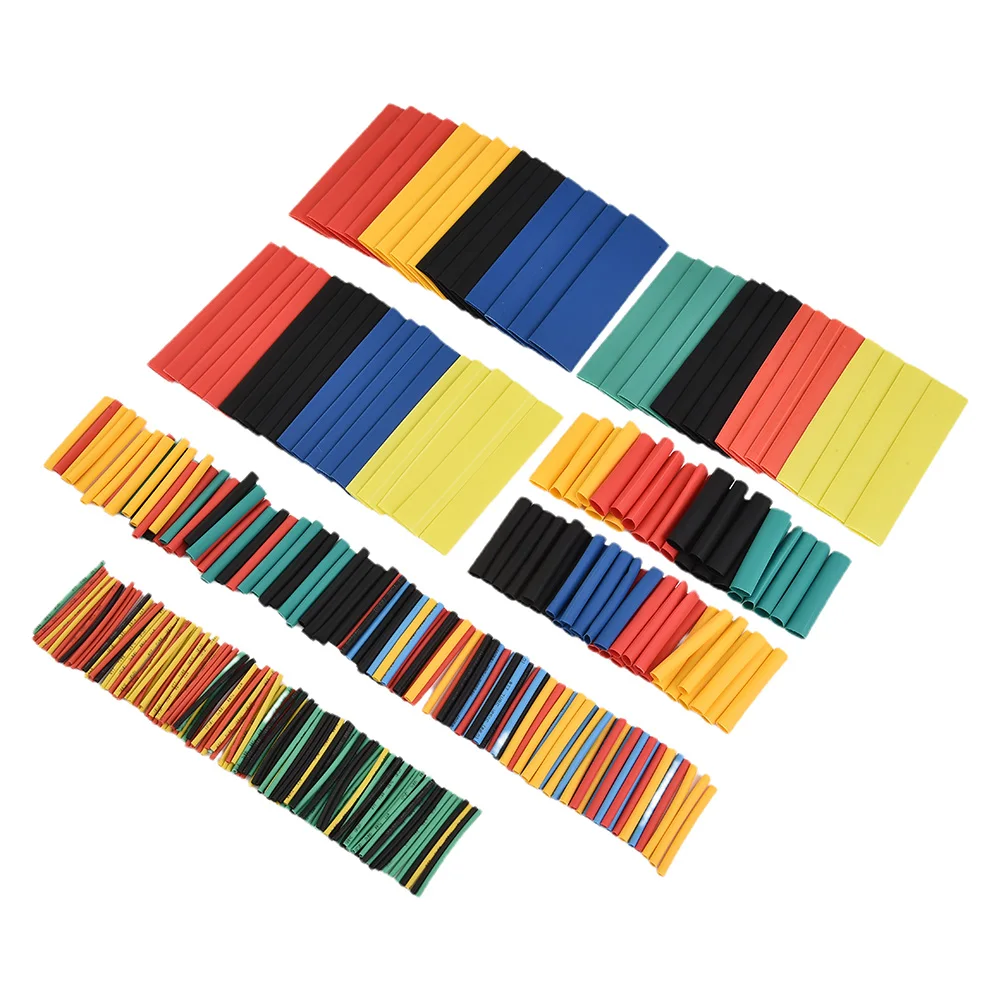 328pcs Heat Shrink Tubing Wire Sleeves Kit 2 1 Shrinkable Polyolefin Tubing Electrical Wire Insulation and Repair